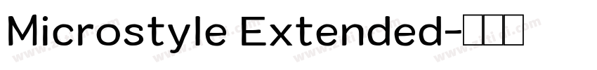 Microstyle Extended字体转换